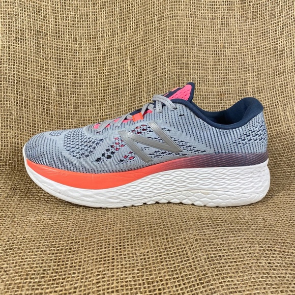 🛑SOLD🛑New Balance Running Shoes Fresh Foam More Gray Coral  Sneakers  Size 8 - Picture 3 of 8